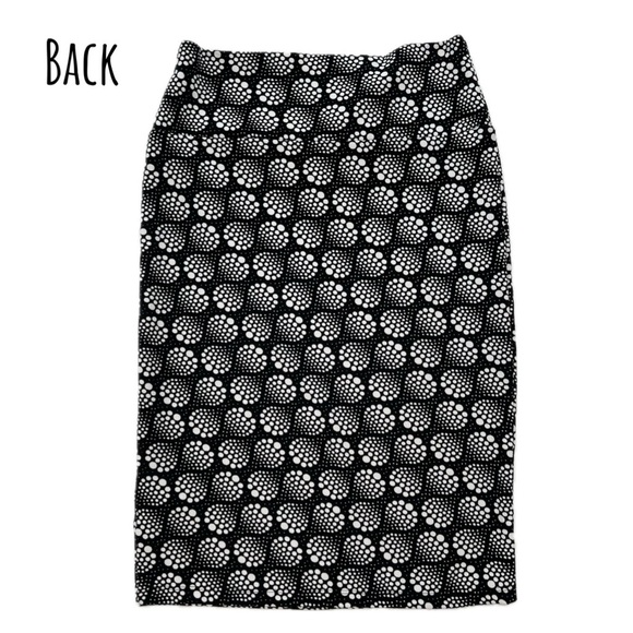 NEW Pencil Skirt High Waist Geometric LuLaRoe Cassie Black White Small S NWT - Picture 15 of 16